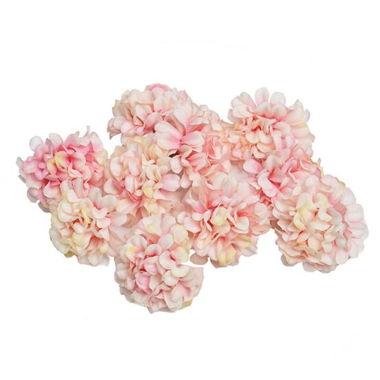 10Pcs Simulation Flower Heads Artificial Hydrangea DIY Accessories Home Decor