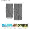 Yellow Hearts Patterned Design Beach towel quick-drying for travel outdoor sports jogging beach and swimming