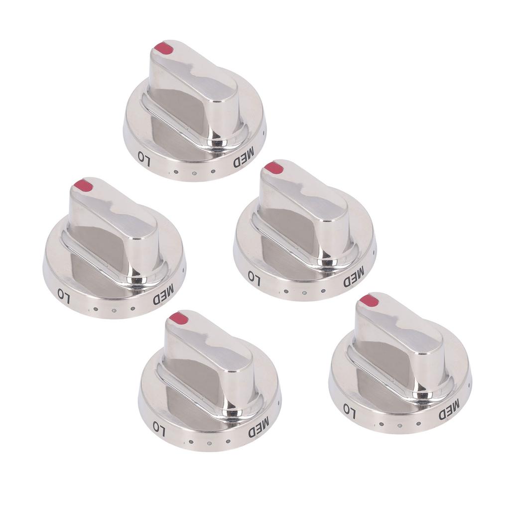 5Pcs Gas Stove Knob Cover Control Dial Knobs Stainless Steel for DG64?00472A DG64?00473A