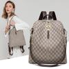New Printed Backpack for Women's Dual Purpose Anti-theft Backpack Popular Korean Style School Bag