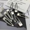 Korean Simple Alloy Hair Clips Ins Fashion Hollow Out Metal Bangs Side Hairpins Women Girls Duckbill Clips Match Hair Side Clips