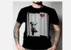 Banksy Shredded Balloon Girl Classic T-Shirt ALL SIZE UNISEX