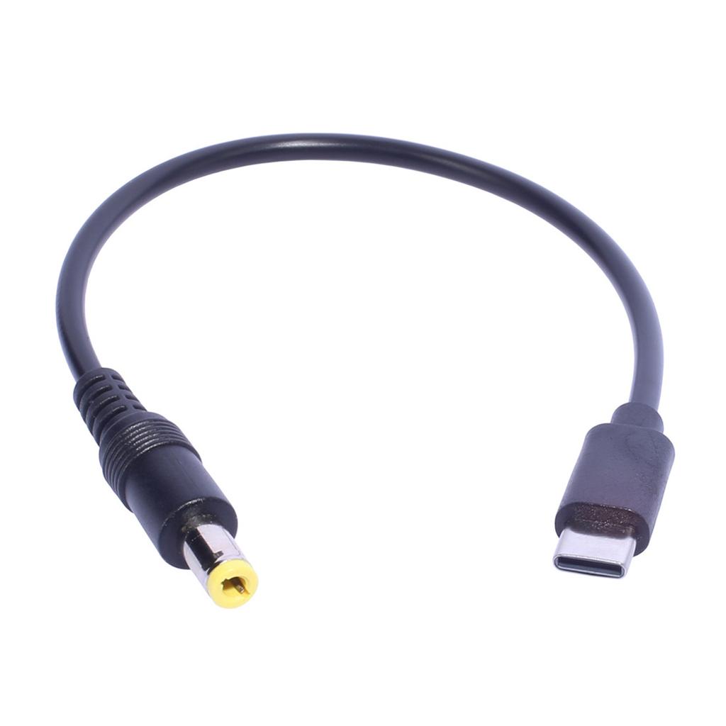 Convenient USB C To DC5.5x2.5mm/DC5.5x2.1mm Male Extension Cable Charging Cord for Tablets Cell Phones Charge Wire