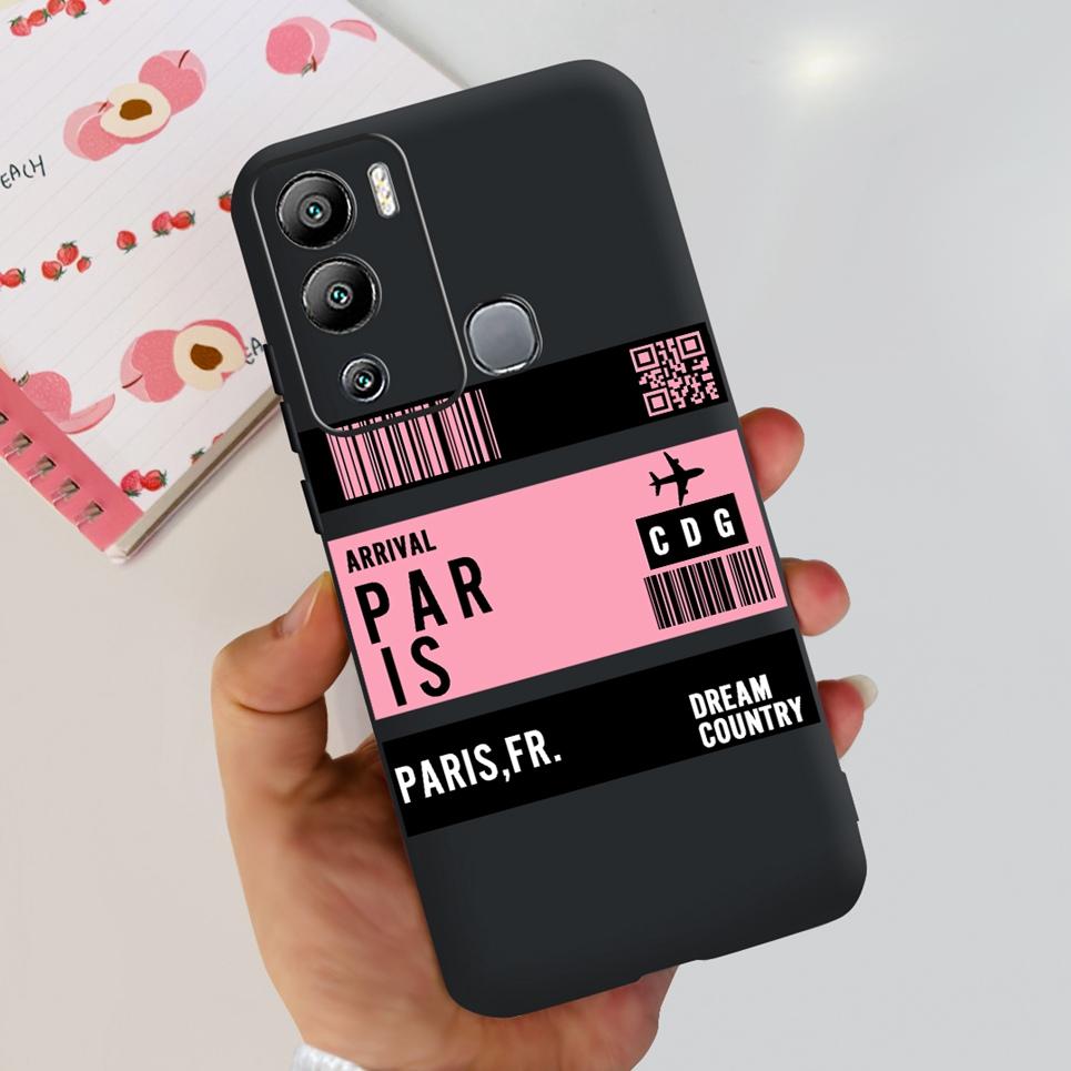 For Infinix Hot 12i Case Hot 12 12Play Cute Fashion Soft Silicone Back Cover For Infinix Hot12 Hot 12 Play NFC Phone Bumper Etui