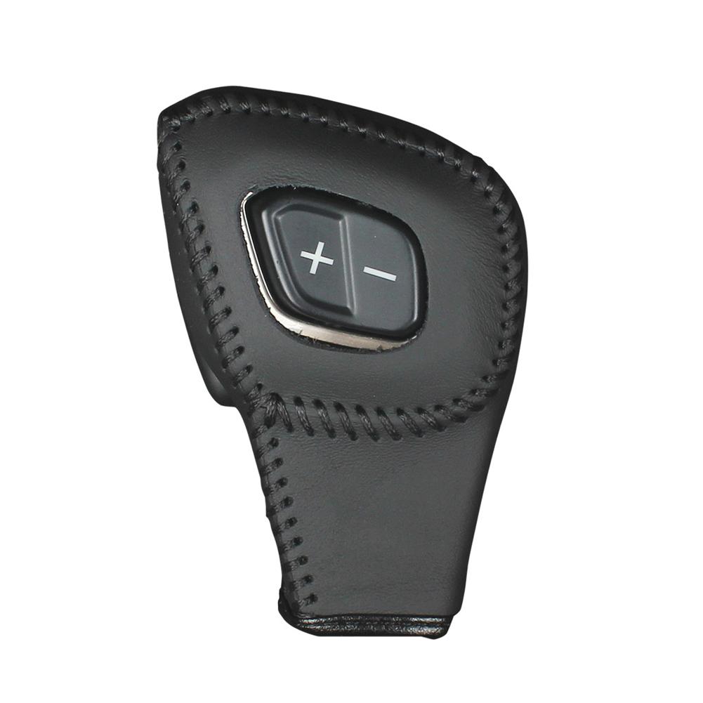 Leather Car Gear Shift Knob Cover Interior Gear Collars Gear Cover Sticker Accessories For Ford Everest Ranger 2020-2024 LHD