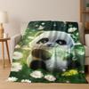 26 Style Dream Panda Cute Cartoon Art Flannel Blanket,Cozy Soft Throw Blanket for Home Bedroom Bed Sofa Picnic Cover Gift Kids
