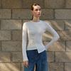 Waiwaiaiem Yy_Straight Long-Sleeved Top_2Color