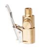 2Pcs Brass Tire Air Chucks Locking Pneumatic Chuck with Silicone Seal Quick Connect Tire Valve Clamp for Car Inflator Portable Anti-Leakage Adapter