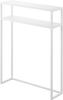 Tower 10393 Slim Console Table with Shelf White W60 X D18.2 X H80.2cm Direct from Japan