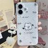 Capa de Celular Fofa Tendência Onda Coreana Ponto Divertido Nicho Fantasma Para iPhone 17 Air 15 14 13 16 12 11 Pro Max Mini Plus Avançada Capa Y2k