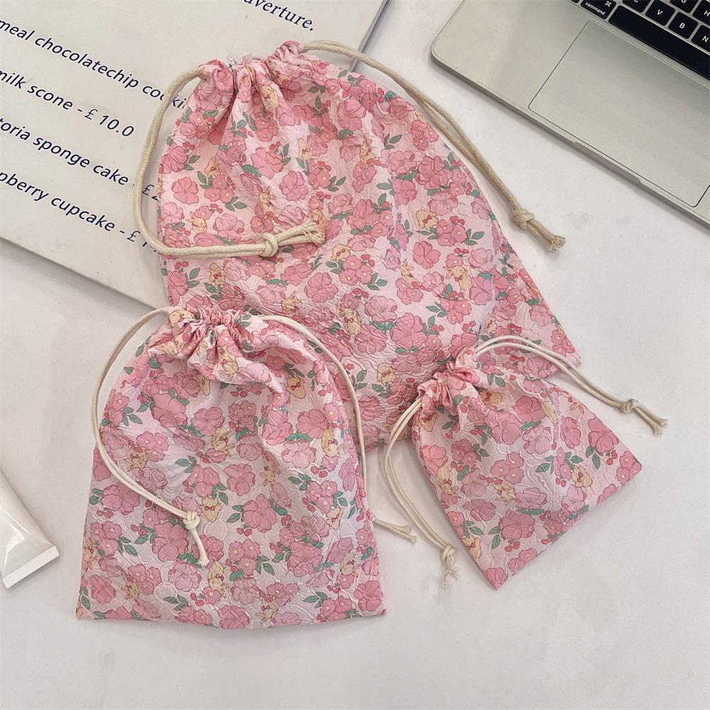 Cute Cartoon Women Makeup Bag Pouch Kawaii Portable Toiletries Cosmetics Storage Organizer Travel Cosmetic Bag Drawstring Case