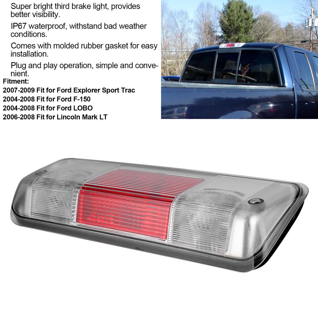 High Mount 3rd Brake Light High Brightness 7L3Z‑13A613‑B Fit for Ford Explorer/F‑150/LOBO