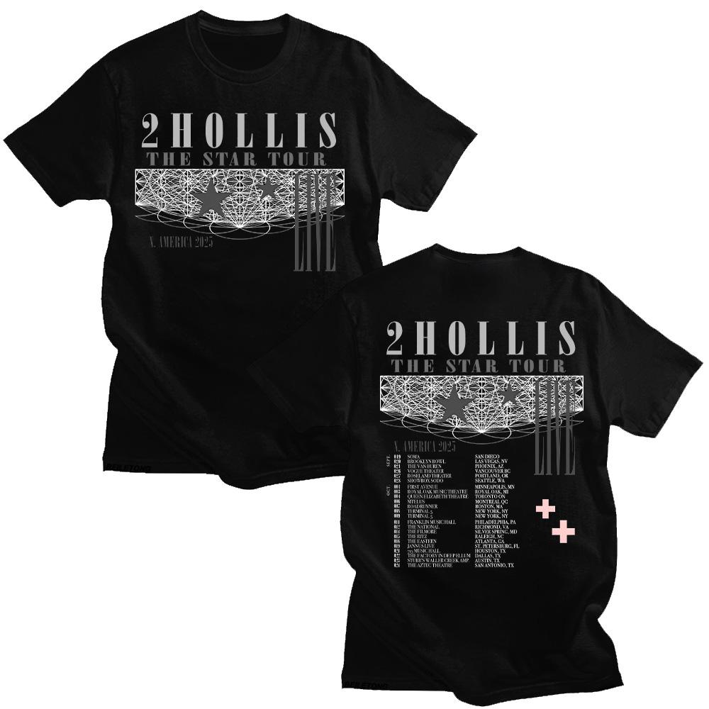 Hollis The Star Tour T-shirt Cotton Short-sleeved Women Men Fashion Casual Tshirt High Quality Soft Top New Versatile Tees