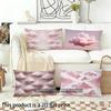 Pink Clouds Pillowcase Design Suitable For Sofa Bedroom Car Pillow Cover Cushion Rectangular Back Cushion
