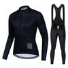 Long-sleeved Men's and Women's Cycling Clothes Set, Velvet Mountain Bike Road Bike Sportswear  Autumn Breathable Cycling Clothes Set