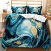 Grey Purple Marble Bedding Set Art 3d Duvet Cover Sets Comforter Bed Linen Twin Queen King Single Size Room Decor Kids Adult