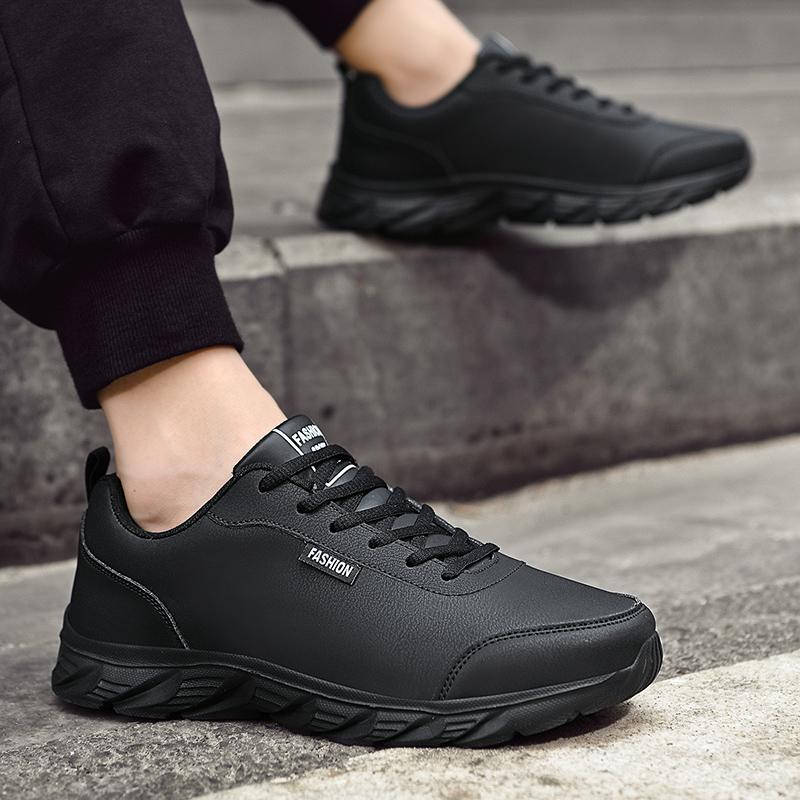 Large Size Men's Outdoor PU Waterproof Casual Sports Fitness Running Shoes