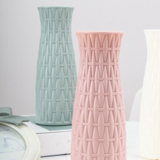 Blumenvase Unzerbrechlich Mittelstück Leichtes Blumenarrangement Nordische Kunststoffvase für Zuhause