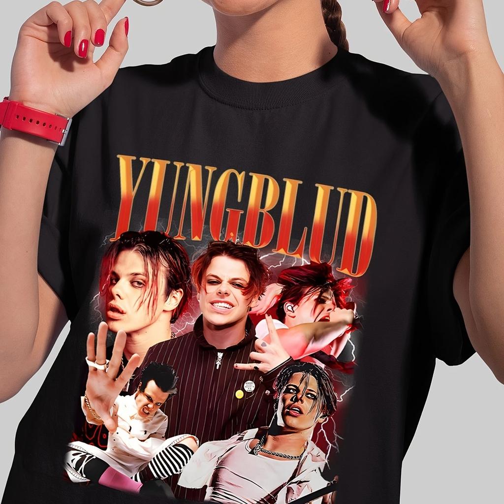 Yungblud Idol Tour 2026 Tshirt Unisex Casual Fitness Tshirt Suitable for All Seasons