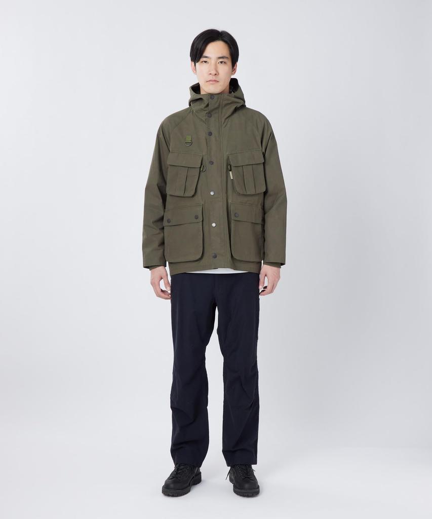 Snow Peak Waxed Cotton Hoodie Size SPTL-JK-26SU904 (Men's/Women's, Olive, S)