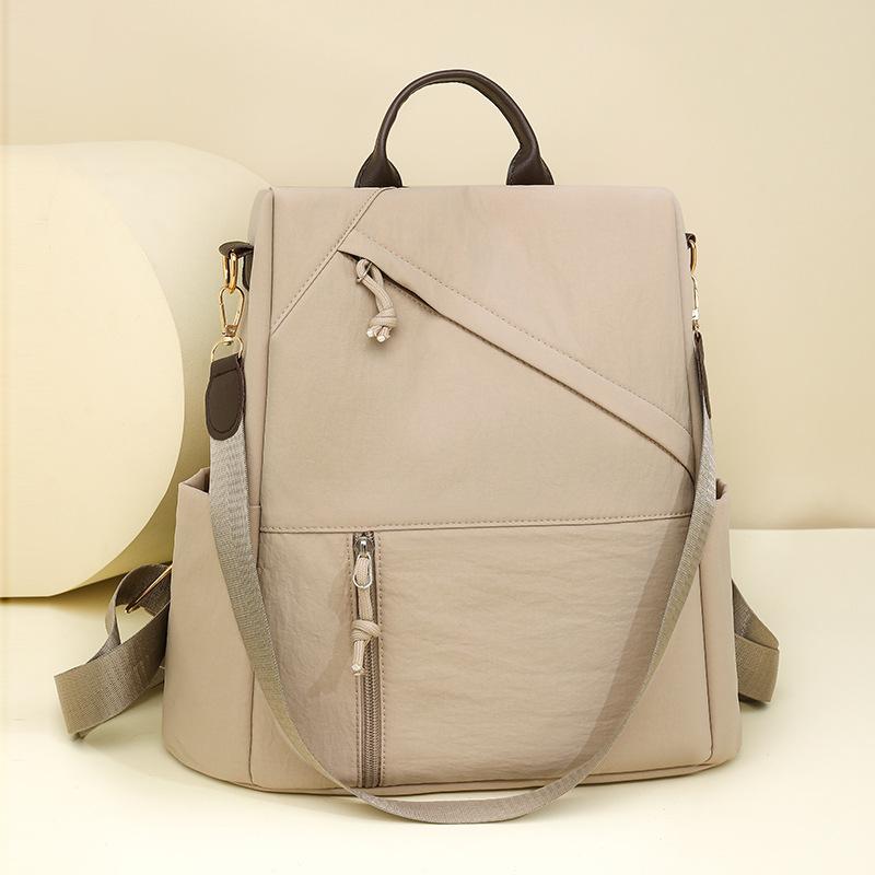 Schoolbag new fashion backpack women's casual lightweight anti-theft women's backpack simple large-capacity outdoor travel bag