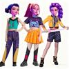 Movie K-Pop Children Mira Rumi Zoey Demon Hunters Cosplay Costume for Girl Halloween Party Stage Pattern Role Play Clothes
