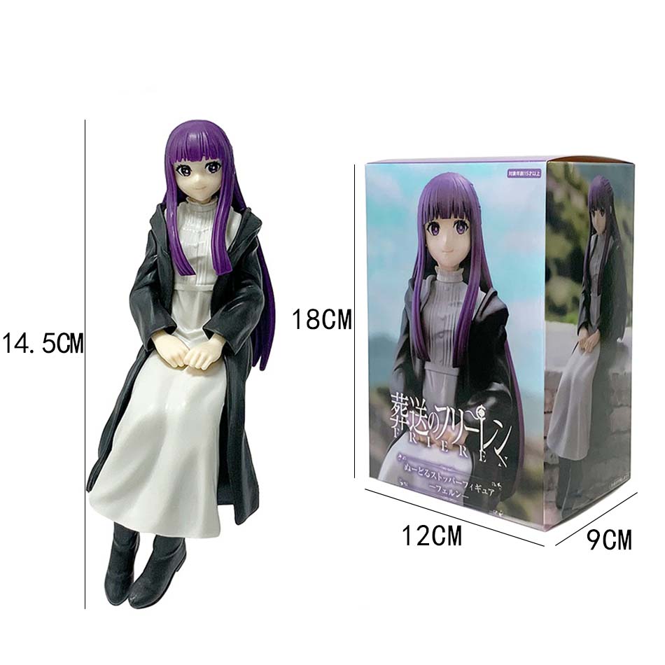 Figurine Anime Frieren L'Aventure après la Fin du Voyage 14cm Stopper pour Nouilles Figurine d'Action Frieren Modèle de Collection Figurine Frieren Luminasta