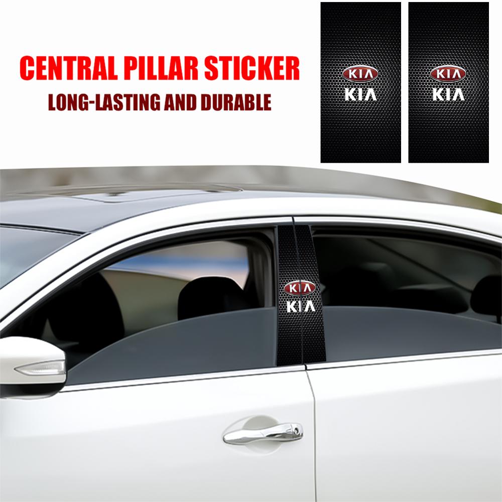 Car Center Pillar Waterproof Badge Sticker Auto Door Pillar Decoration for Kia Rio 3 Soul Picanto EV6 Cerato Niro Forte Cadenza xmwcj44