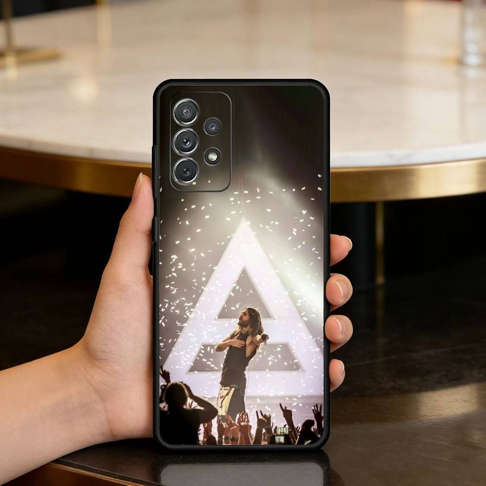 30 S-Seconds T-To M-Mars Phone Case For Samsung Galaxy A73,A72,A71,A70,A53,A52,A51,Soft Silicone Black Cover