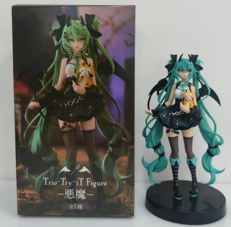 FuRyu Trio-Try-iT Hatsune Miku Šėtoniškas meškinas Raccoon Demon Stiliaus PVC Anime Veiksmo Figūrėlės Modelio Kolekcija Žaislai
