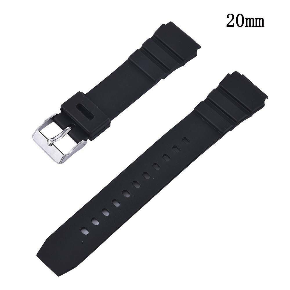 Bracelet Sport Black Rubber Watch Band Strap Belt Waterproof Silicone