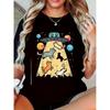 Cute Cat Dog Collage Print T-Shirt Unisex Oversized Crew Neck Top Soft Streetwear Aesthetic Shirt for Daily Outfits