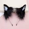 Fashion Lolita Cat Ears Headband JK Hair Hoop Plush Hair Band Hair Clip Animals Furry Cosplay Headwear Face Wash