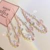 Pink Beaded Heart Bracelet Charm for Mobile Phone Cases