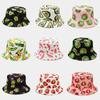 Creative Printed Fruit Pattern Bucket Cap Unisex Outdoor Leisure Fisherman Hat Summer Beach Uv Protection Sun Hats Panama Bob