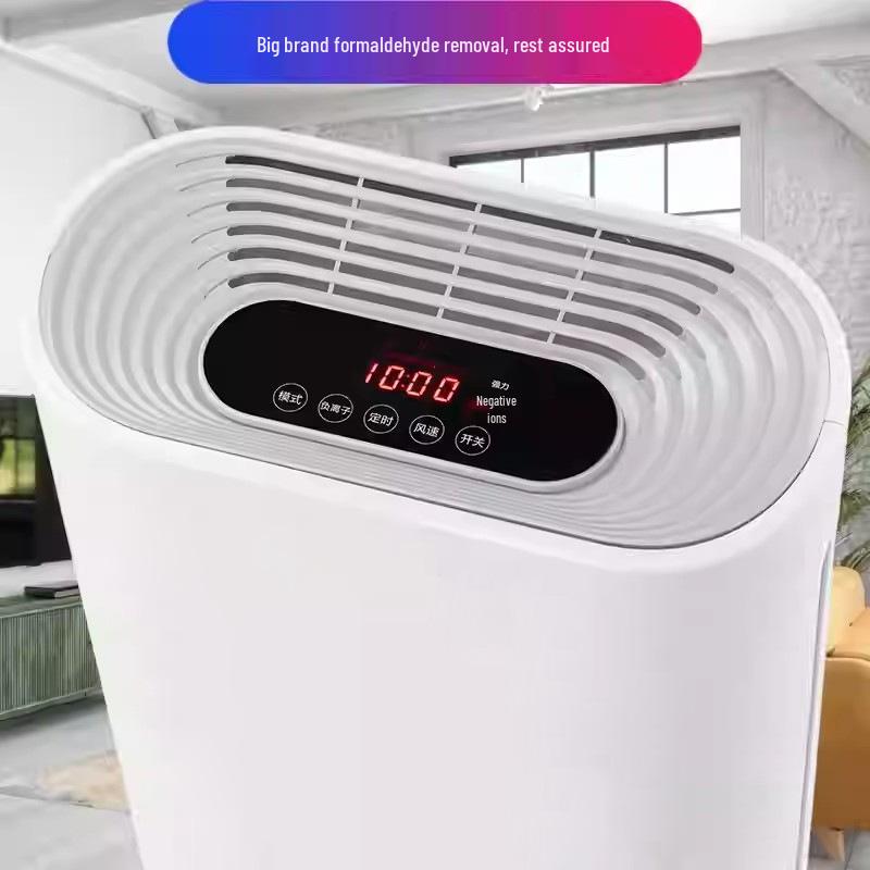 Gome Indoor Air Purifier with Negative Ion Technology for Smoke, Smog, Haze, and Formaldehyde Removal.