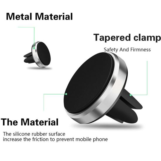 Universal Magnetic Car Holder Bracket Mobile Phone Vent Air Mount Stand Cradle