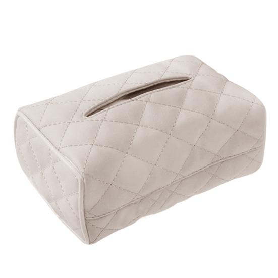 Car Faux Leather Sun Viper Back Seat Hanging Tissue Box Paper Holder Container
