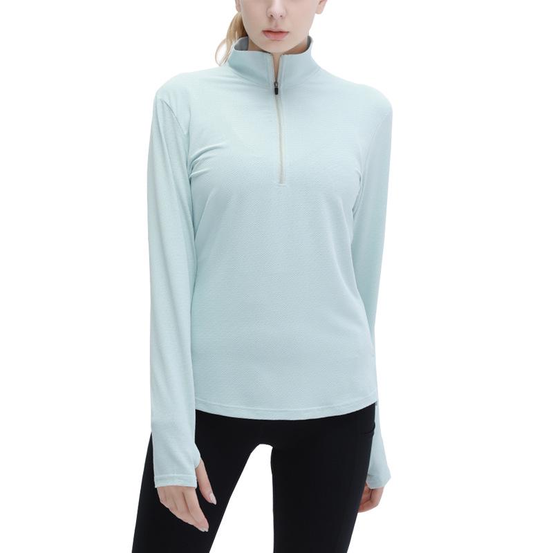Women's Quick-Dry Long Sleeve Half-Zip Yoga & Running Sportswear - Autumn/Winter Collection
