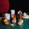 100Pcs Plastic Disposable Individual Packaging Box Cake Holder Mousse Container Mooncake Tray