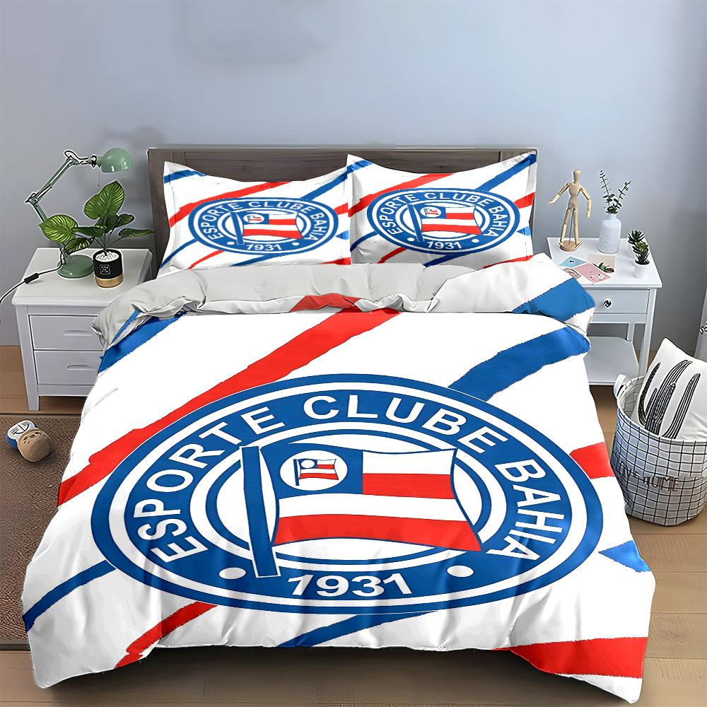"Esporte Clube Bahia Bedding Set" Bedding Duvet Cover Set Duvet Cover Pillowcases (1 * Duvet Cover 2 * Pillowcases, Without Duvet Insert)