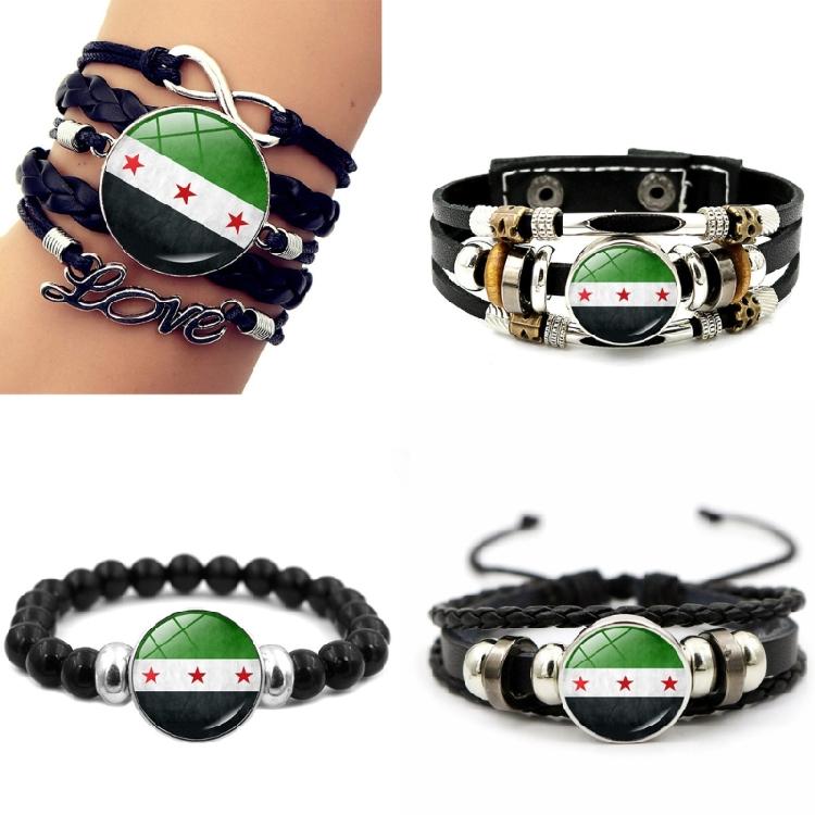Celebrate Syrian Heritages with This Comfortable Sturdy Handwoven Materials Bracelet for All Generations Outfits