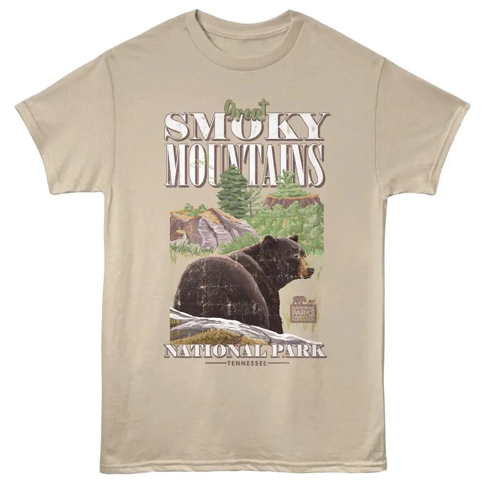 Smoky Mountains Bear Behind Men's T-Shirt