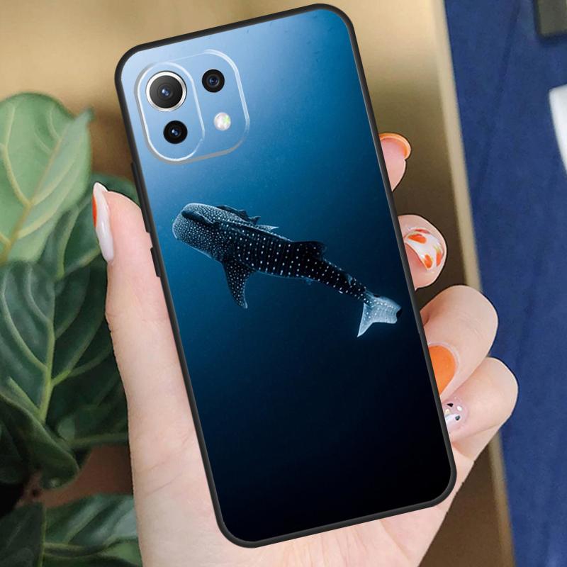 Whale Sharks Fish Case For Xiaomi 13T Pro 12T 11T 14 12 13 Lite 12X POCO X5 X3 F5 Pro X4 F3 F4 C65 M5s Cover