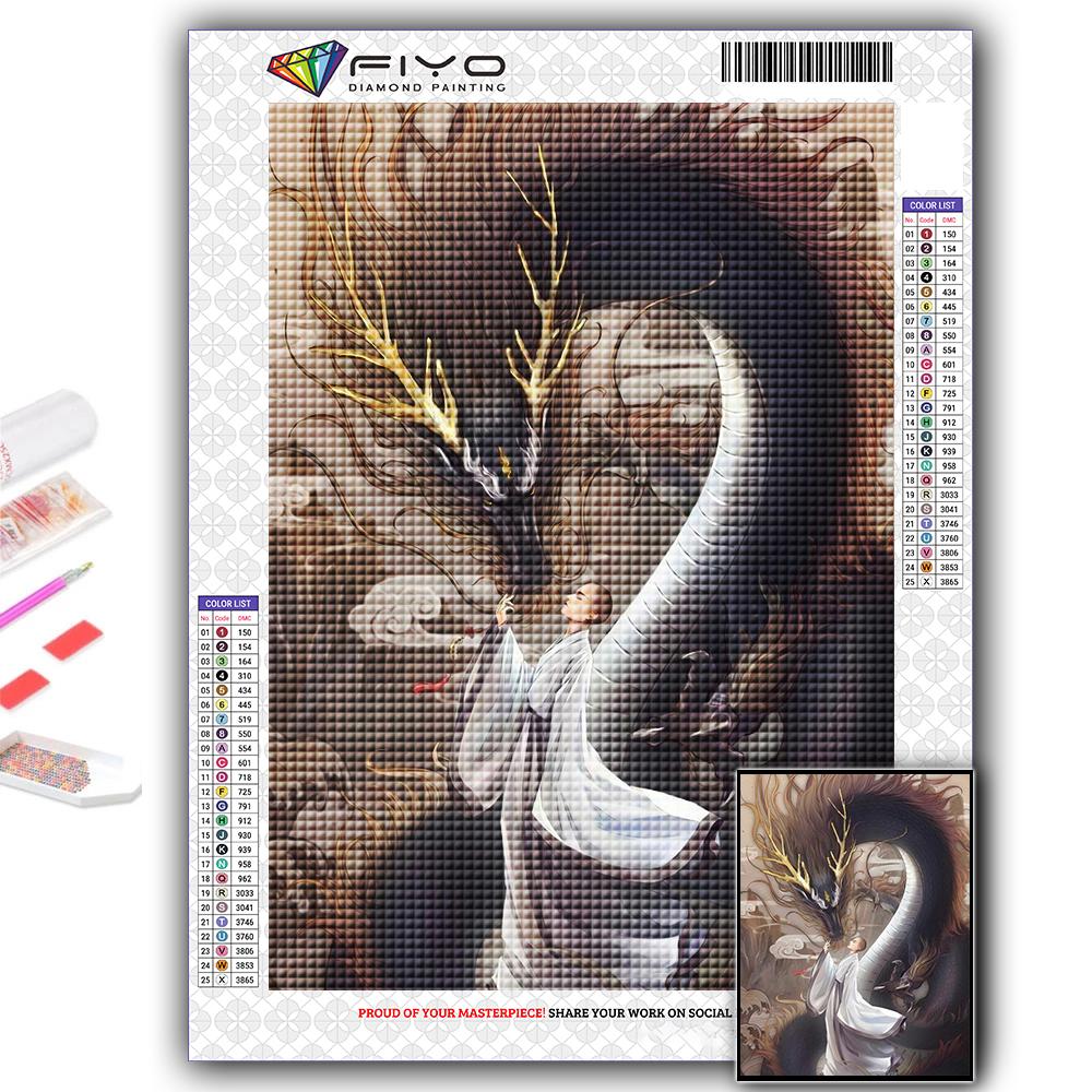 Full 5D Diy Diamond Painting Chinese Dragon 5D Diamond Painting
