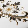 Vintage Embossment Flower Toilet Sticker Removable Self-adhesive Waterproof PVC Living Room Wall Art Bathroom Toilet Lid Decoration Decal