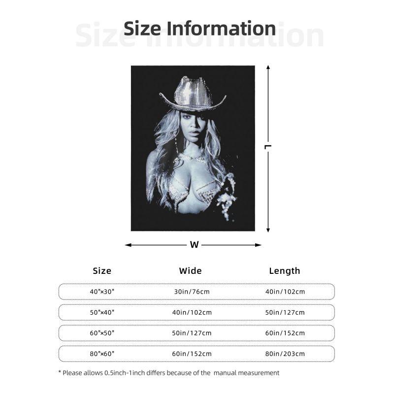 Custom Concert Merch Beyonc Beyonce Poster Blanket Soft Fleece Spring Autumn Warm Flannel Throw Blankets Sofa Outdoor Bed Quilt