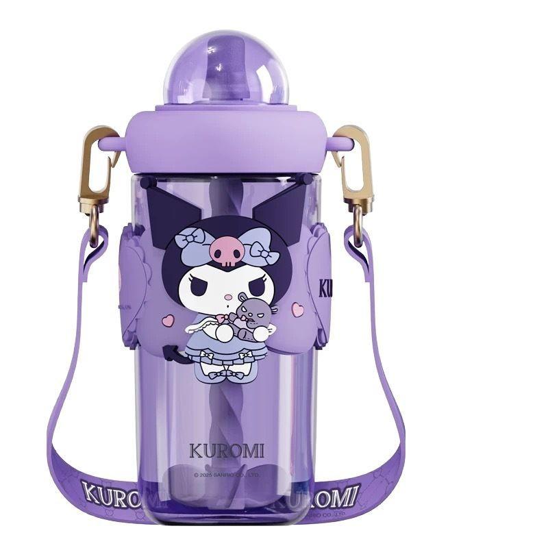 Sanrio Melody Tritan Reusable Straw Water Bottle With Leakproof Seal For Kids And Adults