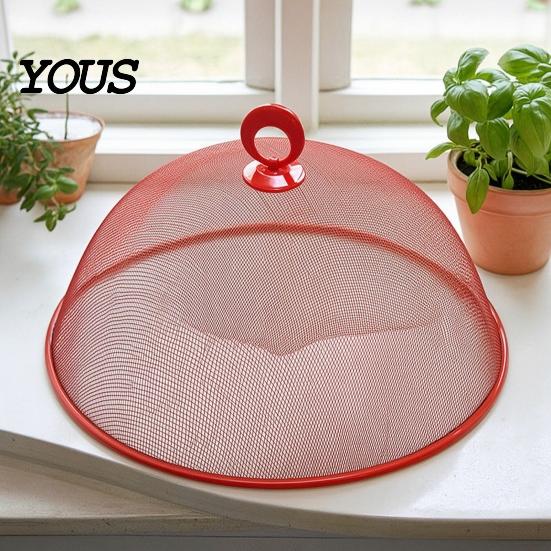 Collapsible Food Guard for Camping Mesh Cover with Handle, Durable Stainless Steel Protector, Protective Domes Tables Lightweight Tent Dishes
