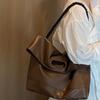 2024 New Bag Soft Leather Women's Bag Large-capacity Simple Commuter Shoulder Tote Bag Large Bag